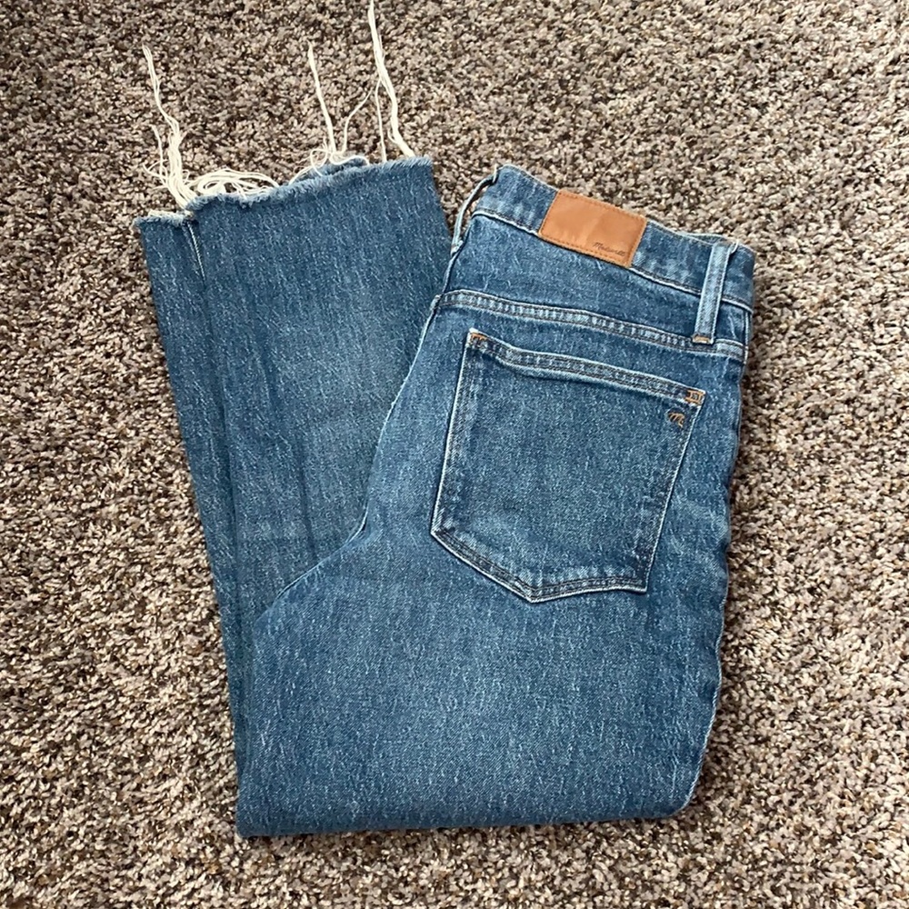 Madewell Classic Straight Jeans (Cropped hem)